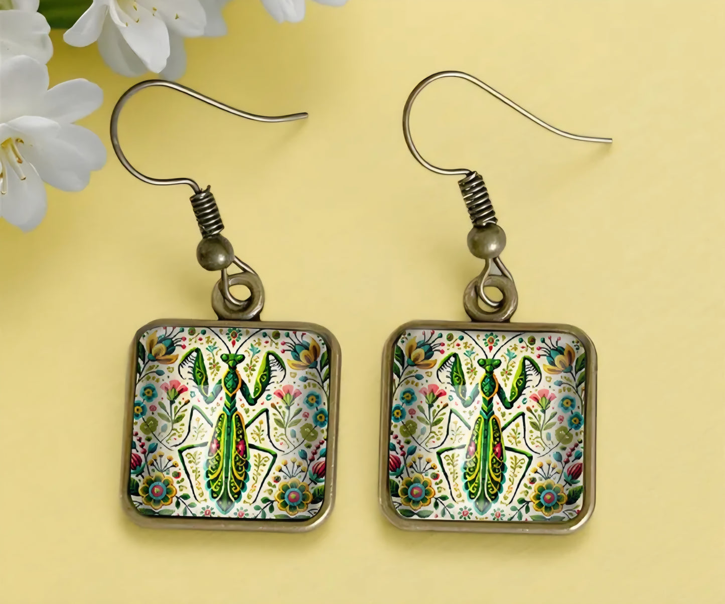 Praying Mantis Earrings
