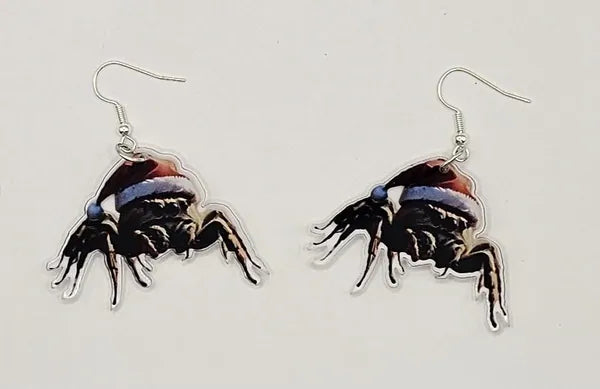 Santa Hat/Xmas Acrylic Jumper Earrings