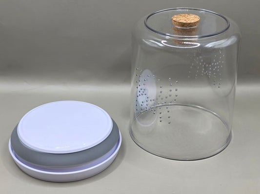 Round Bottom Opening Enclosure (With Feeding Hole)
