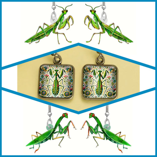 Praying Mantis Earrings