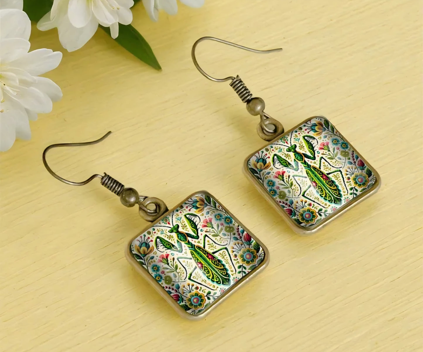 Praying Mantis Earrings