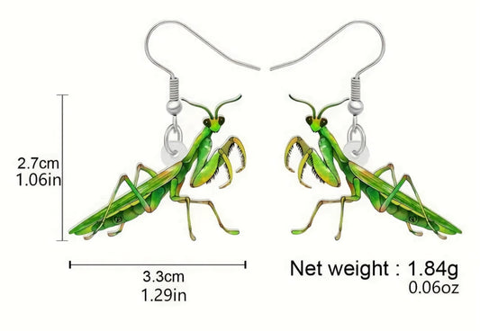 Praying Mantis Earrings