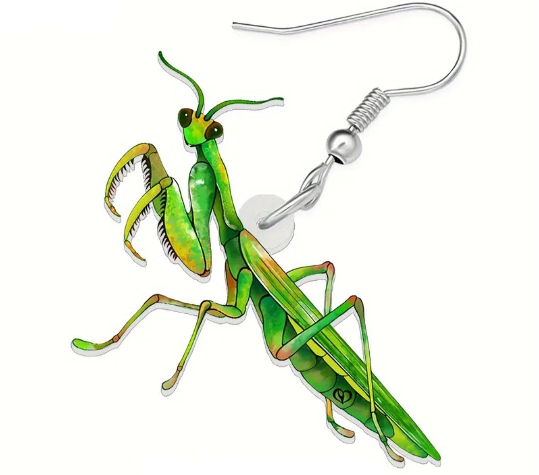 Praying Mantis Earrings