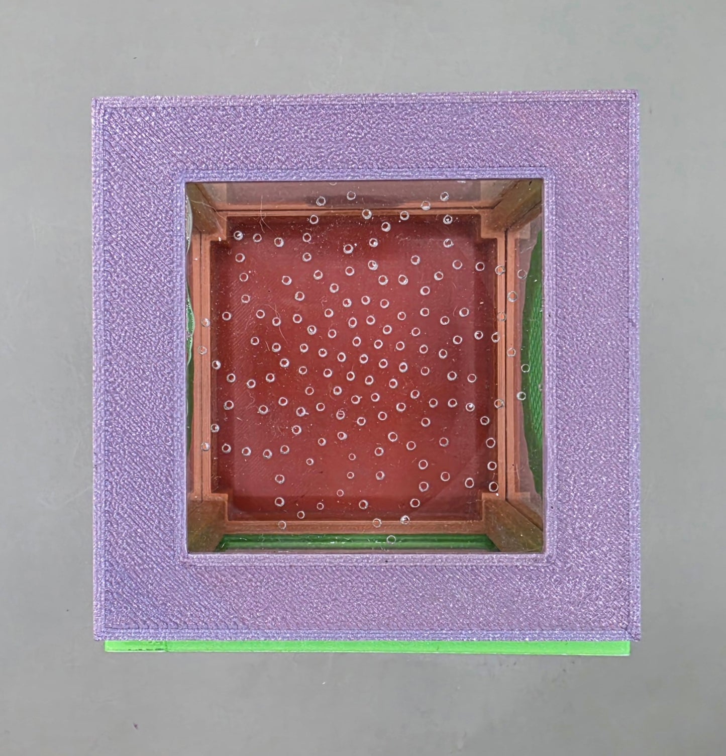 3d Printed Acrylic Jumping Spider Enclosure (Rainbow Sherbert) 4"x4"x6"
