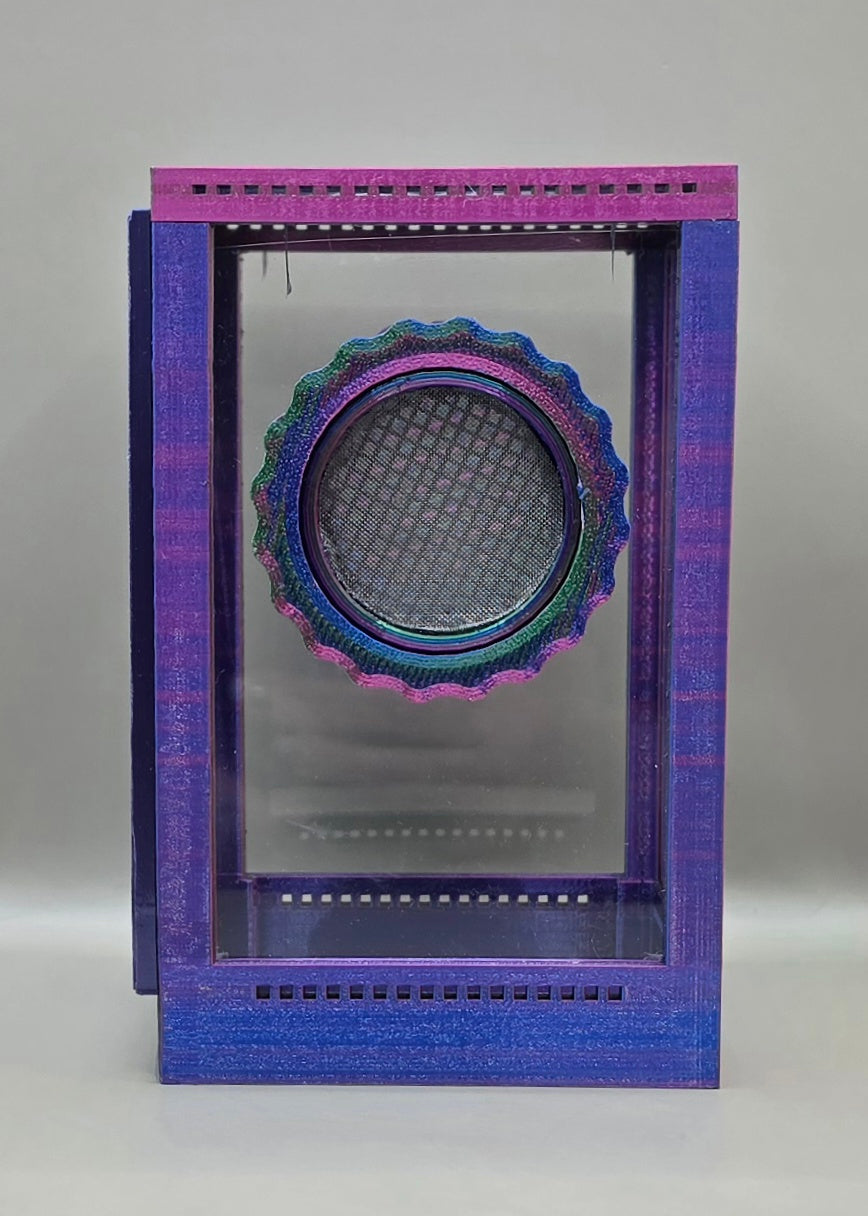 3d Printed Acrylic Jumping Spider Enclosure (Aurora) 4"x4"x6"