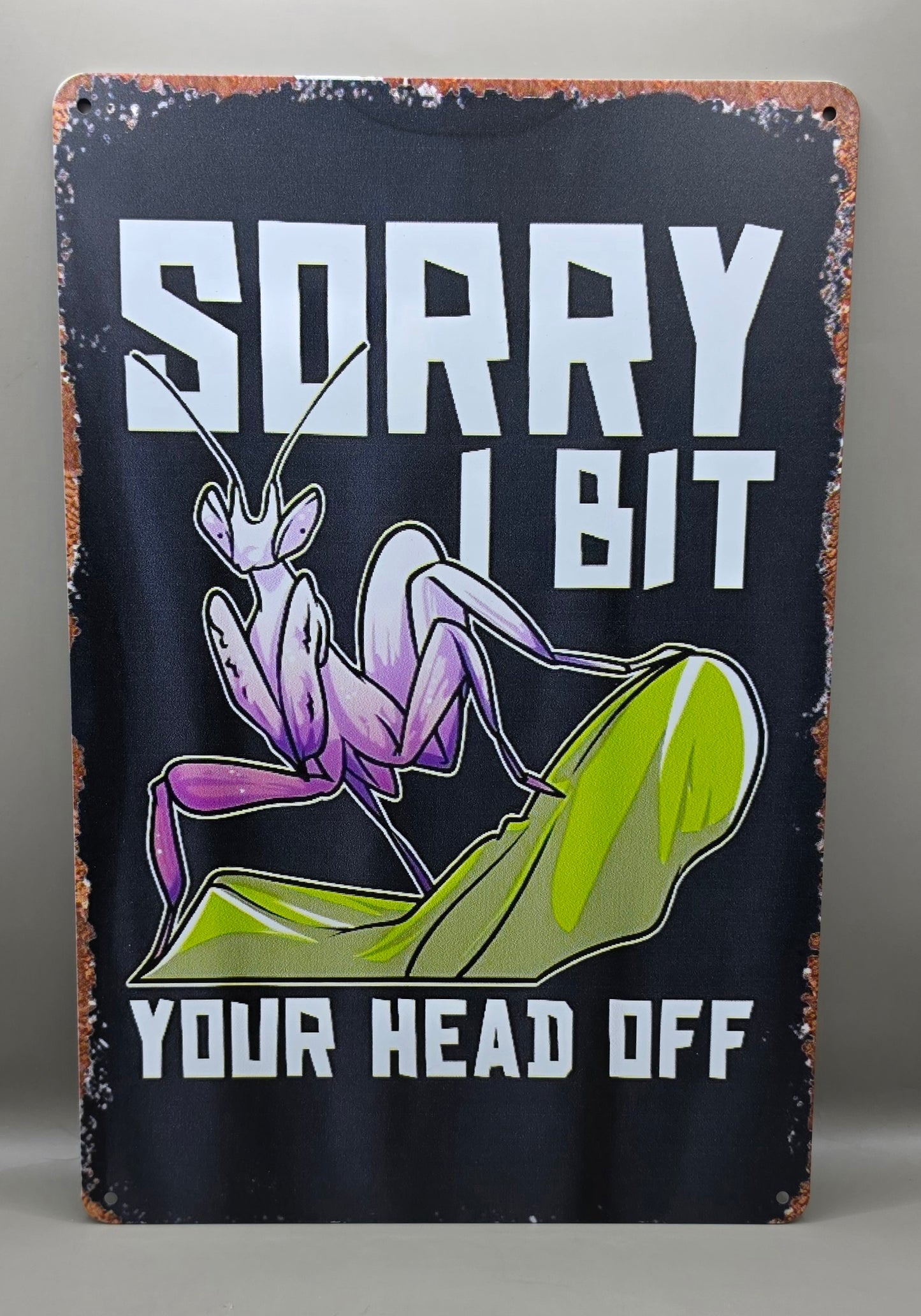 Funny Spider/Mantis Tin Signs (Multiple Styles!)