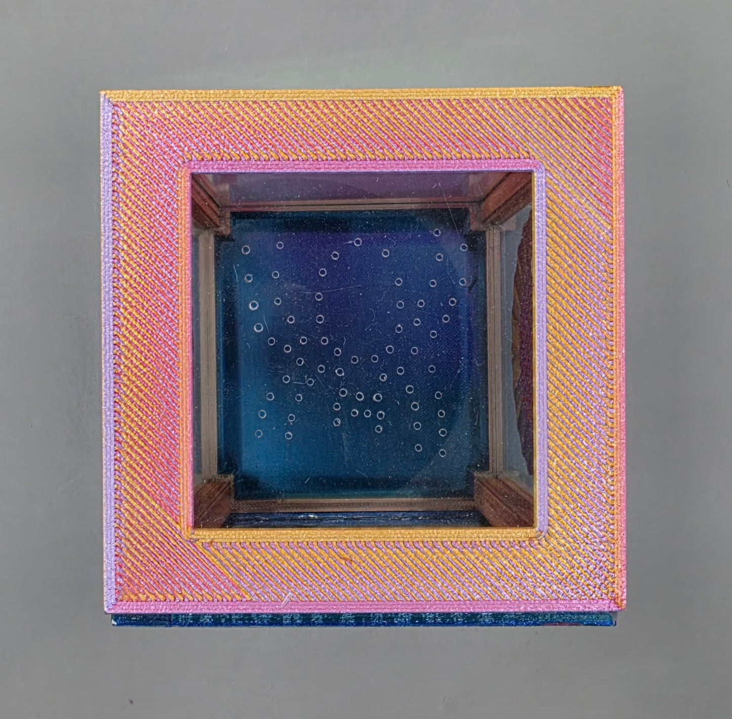 3d Printed Acrylic Jumping Spider Enclosure (Fruit Roll Up) 4"x4"x6"