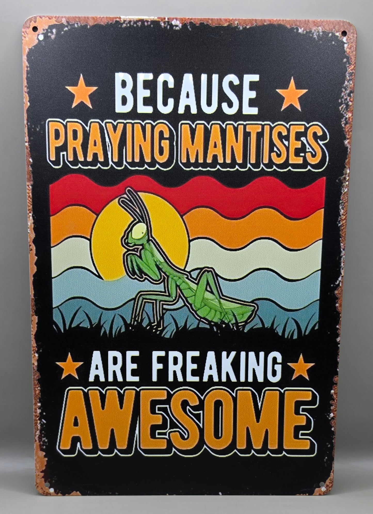 Funny Spider/Mantis Tin Signs (Multiple Styles!)