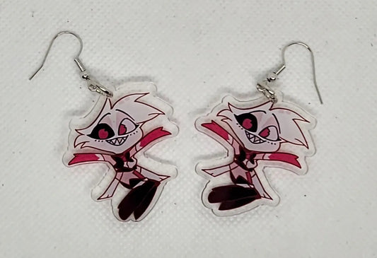 Angel Dust (Hazbin Hotel) Acrylic Earrings