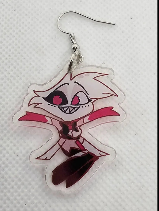 Angel Dust (Hazbin Hotel) Acrylic Earrings