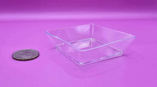 Shallow Clear Acrylic Spider Feeder/Waterer
