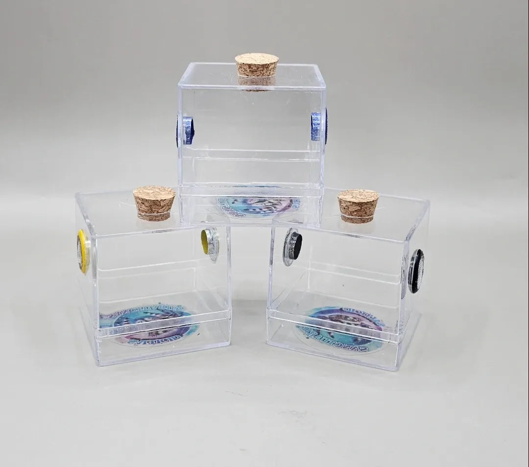Mini 2" Vented Sling Cube Bottom Opening Enclosure (With Feeding Hole)