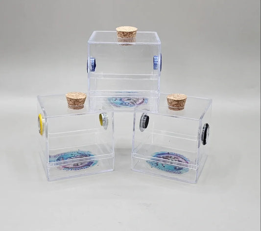 Mini 2" Vented Sling Cube Bottom Opening Enclosure (With Feeding Hole)