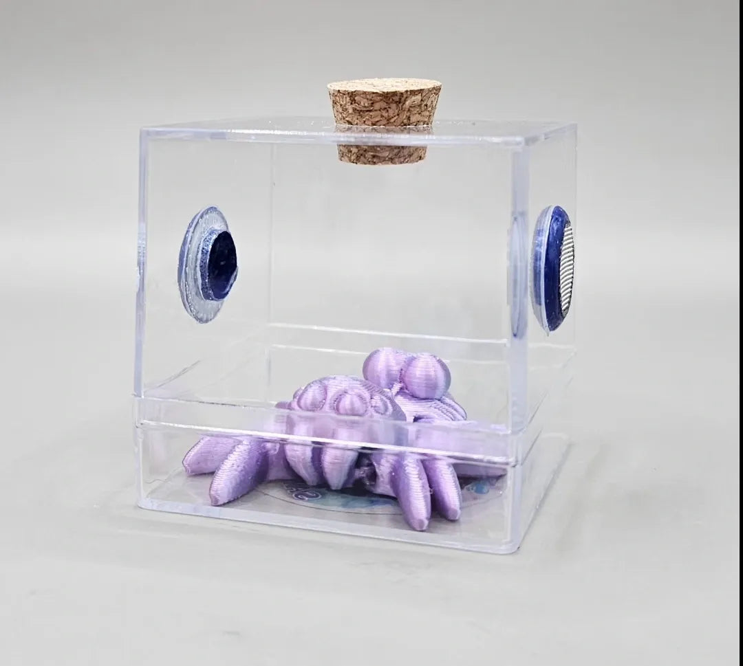 Mini 2" Vented Sling Cube Bottom Opening Enclosure (With Feeding Hole)