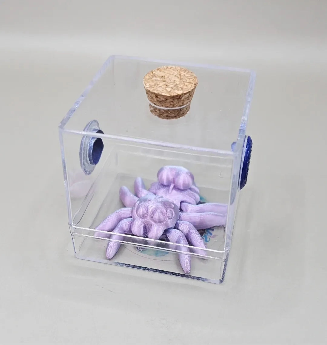 Mini 2" Vented Sling Cube Bottom Opening Enclosure (With Feeding Hole)