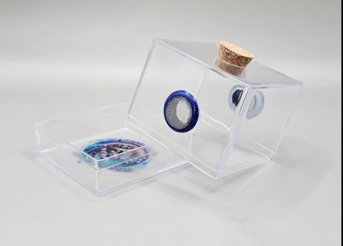 Mini 2" Vented Sling Cube Bottom Opening Enclosure (With Feeding Hole)