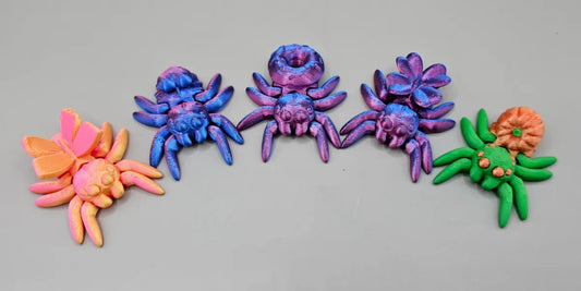 Mini 3D Printed Jumping Spiders (Various)