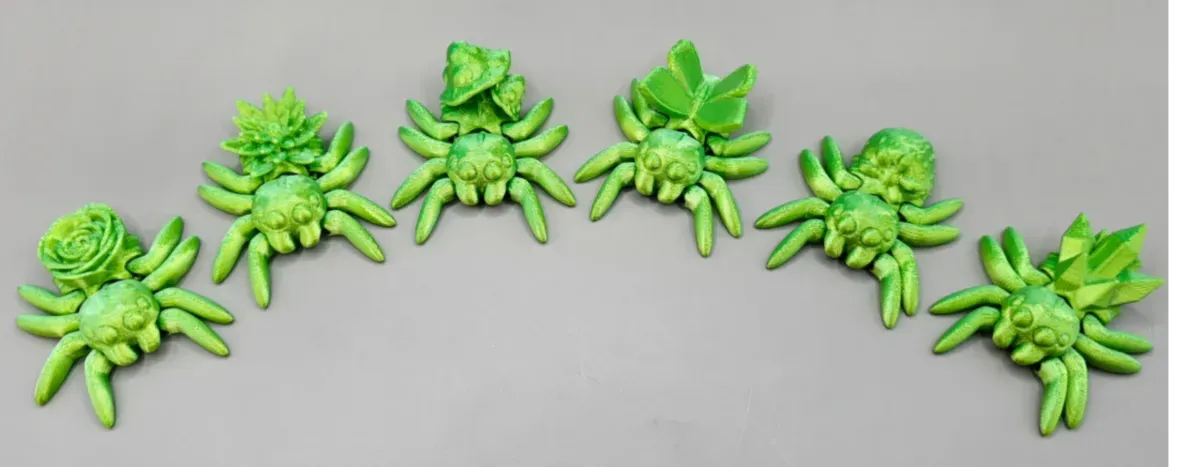 Mini 3D Printed Jumping Spiders (Various)