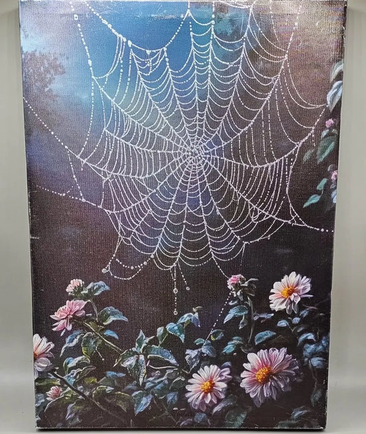 Framed Spider Web Canvas