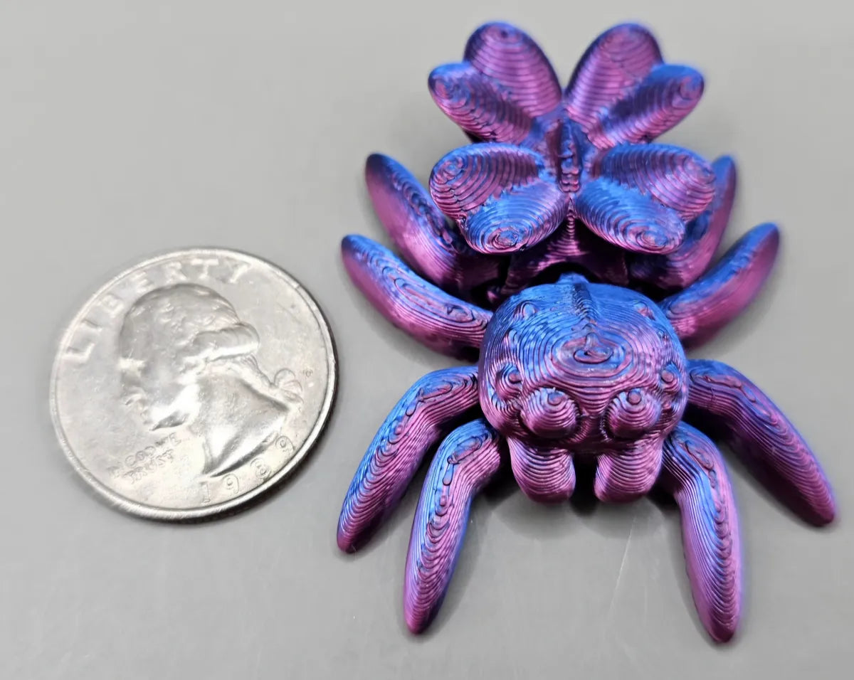 Mini 3D Printed Jumping Spiders (Various)