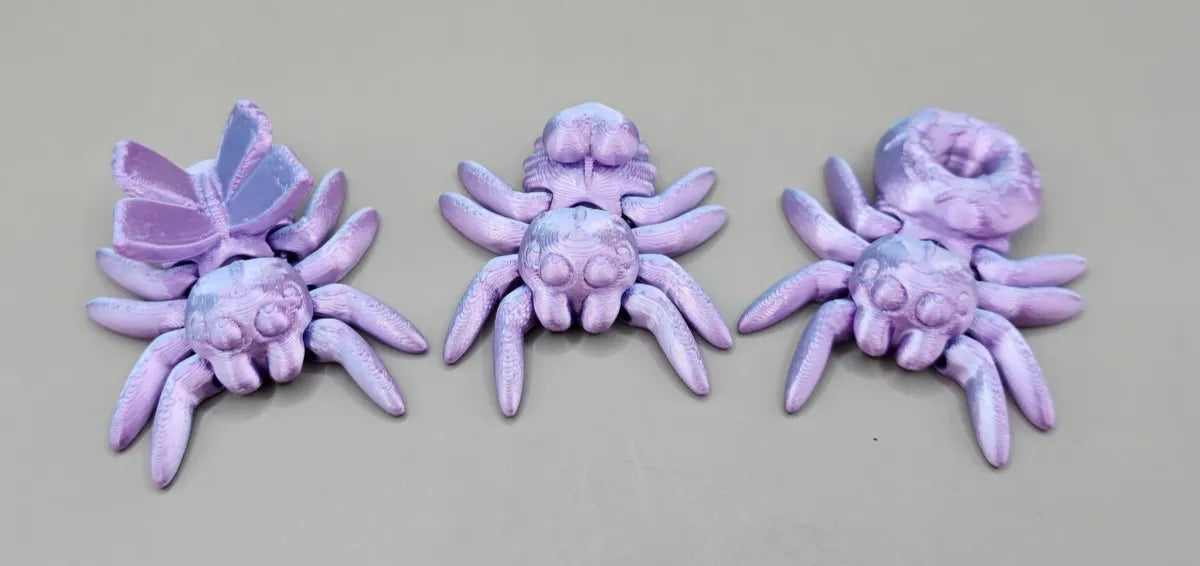 Mini 3D Printed Jumping Spiders (Various)