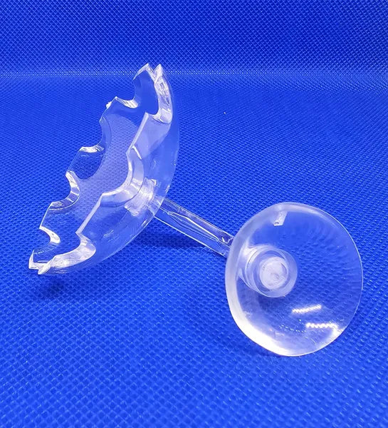 Clear Acrylic Suction Cup Feeder Dishes (Flower or Round)
