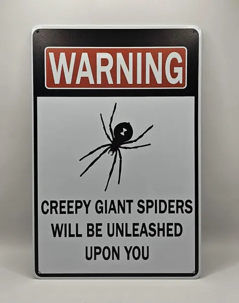 Spider Tin Signs (Multiple Styles!)
