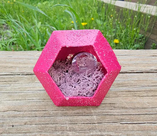 Glitter Gem Spider Hides (with or without decor)