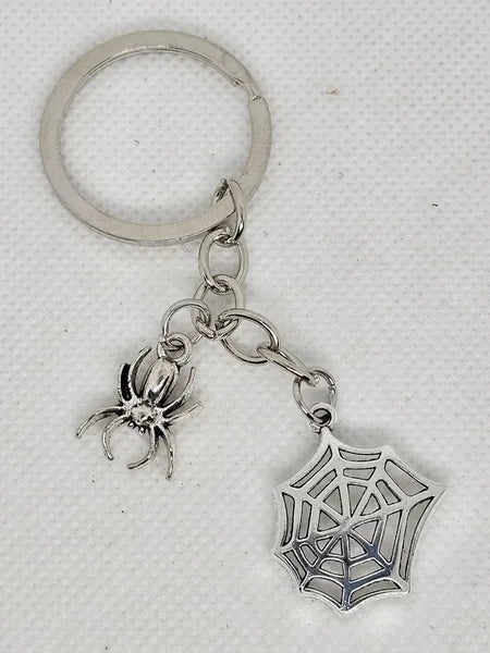 Cute Metal Jumping Spider Keychains