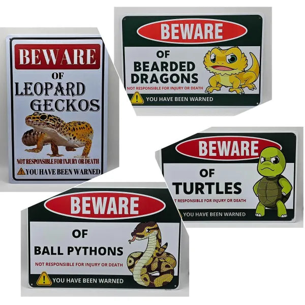 Funny Tin Signs (Amphibians & Reptiles)