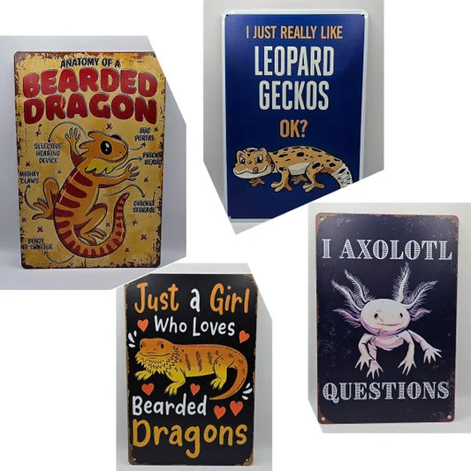 Funny Tin Signs (Amphibians & Reptiles)