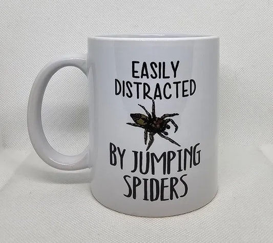 Easily Distracted By Jumping Spiders 11oz Mug