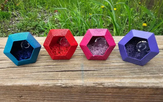 Glitter Gem Spider Hides (with or without decor)
